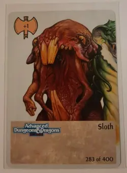 TSR Spellfire CCG 1st Ed. SLOTH Card #283 of 400 AD&D - Image 1