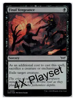 (4X) FOIL Final Vengeance Duskmourn: House of Horror - MTG Magic the Gather - Image 1