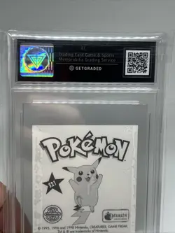 Get Graded 8 EEVEE Prism Holo 1999 Pokemon Merlin Sticker #S21 Vintage Rare - Image 5