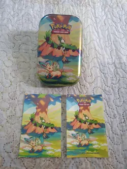 Pokemon Mini Tins w/ Stickers & Info Cards + 16 Unused Code Cards (Empty Tins) - Image 5