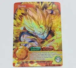 Goku - Dragon Ball Super Trading Card SSR No. 100 Holo Foil Prism Tc5 - Image 1