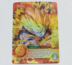 Goku - Dragon Ball Super Trading Card SSR No. 100 Holo Foil Prism Tc5 - Image 3