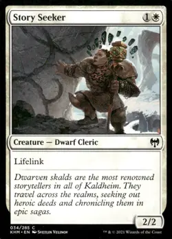 Story Seeker 034/285 Kaldheim MTG Magic the Gathering card - Image 1