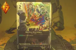 Gundam TCG Strike Gundam Alternate Art Foil Card Promo ST04-002 C ENG - Image 1