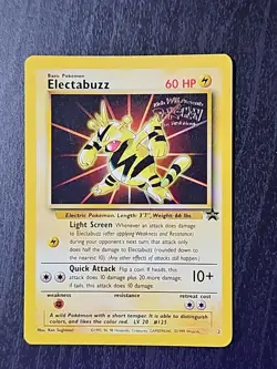 WB Stamped Electabuzz Black Star Promo #2 WOTC Pokemon TCG Card - Image 1