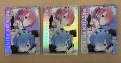 UNION ARENA Re:ZERO UA40BT REZ-1-AP04 Rem Ram 3Set ACTION POINT CARD - Image 4