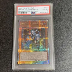 YuGiOh PSA10 Marispawn March Hare 25th Secret Rare Anniversary Card - Image 1