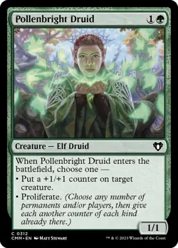 Pollenbright Druid, Commander Masters, MTG, Common Card, 0312 - Image 1
