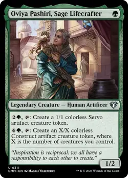 Oviya Pashiri, Sage Lifecrafter, Commander Masters, MTG, Uncommon Card, 0311 - Image 1