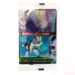Y1705 Trunks vs Frieza Moving Battle 3D Japanese Dragon Ball Morinaga Card 468 - Image 1