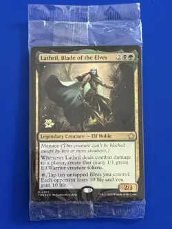 PRERELEASE FOIL Lathril, Blade of the Elves 0242 MTG Foundations NM SEALED - Image 1