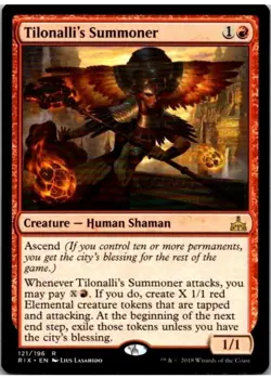 Tilonalli's Summoner Rivals of Ixalan MTG Magic Human Shaman RARE - Image 1