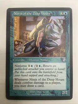 [1x] Ninja of the Deep Hours Near Mint, English Time Spiral Remastered MTG Magic - Image 1