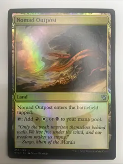 Nomad Outpost - LP FOIL - Khans of Tarkir KTK MTG - Image 1