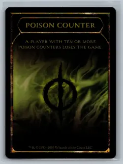Magic MTG Scars of Mirrodin 4x Poison Counter Token TCG CCG Playset - Image 1