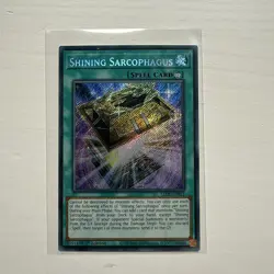 YUGIOH SHINING SARCOPHAGUS SECRET RARE 1ST NM LEDE-EN051 - Image 1