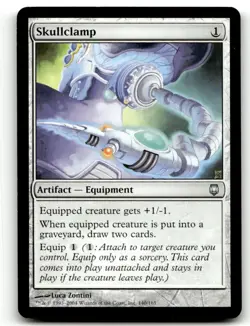 MTG Darksteel #140 Skullclamp LP - Image 1