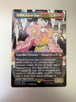 Tellah, Great Sage - 349 -Magic: Final Fantasy MTG - Rare - Borderless - FFIV - Image 1
