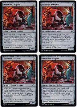 MTG Edge of Eternities Dauntless Scrapbot x 4 (Uncommon) - Image 1