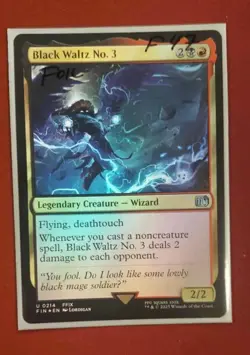 Black Waltz No. 3 #214 (Foil) (NM) Final Fantasy FIN Magic MTG - Image 1