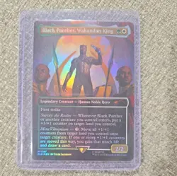 Marvel Secret Lair x MTG Black Panther Rainbow Foil - Image 3