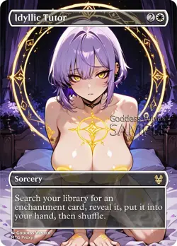 MTG - Idyllic Tutor - Fanart Borderless Style - EDH / Playtest - Image 1