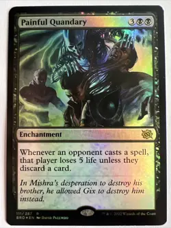 Painful Quandary [FOIL] BRO☆EN-111/287 ☆Brothers' War☆ Rare MTG! TCG - Image 1