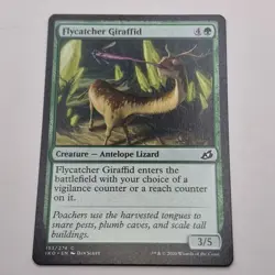 MTG: Flycatcher Giraffid 153/274 - Ikoria Lair of Behemoths 2020 Green Common -3 - Image 1