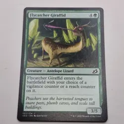 MTG: Flycatcher Giraffid 153/274 - Ikoria Lair of Behemoths 2020 Green Common -2 - Image 1