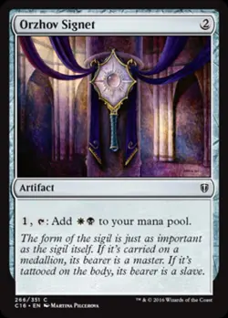 Orzhov Signet - Light Play MTG Commander 2016 Edition - Image 1