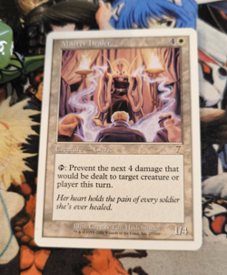 MTG Master Healer 🇬🇧 🟨 Nm 7th Edition Magic the Gathering Rare 2001 White Og - Image 1