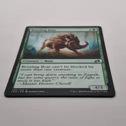 MTG: Bristling Boar 146/274 - Ikoria Lair of Behemoths 2020 Green Common - Image 2