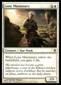 Lone Missionary Rise of Eldrazi MTG Magic the Gathering card - Image 1