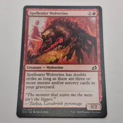 MTG: Spelleater Wolverine 137/274 - Ikoria Lair of Behemoths 2020 Red Common (2) - Image 1