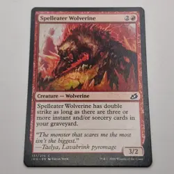 MTG: Spelleater Wolverine 137/274 - Ikoria Lair of Behemoths 2020 Red Common - Image 1