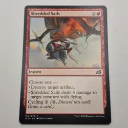 MTG: Shredded Sails 136/274 - Ikoria Lair of Behemoths 2020 Red Common - Image 1