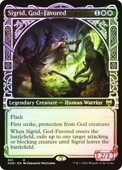 Sigrid, God-Favored FOIL SHOWCASE - 301 - Rare - Kaldheim KHM MTG - Image 1