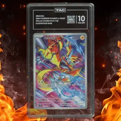 Pokemon Stellar Crown ZERAORA 151/142 Illustration Rare TAG 10 - Image 1