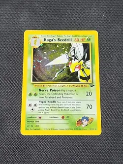 Pokemon Gym Challenge "Koga's Beedrill" 9/132 / Holo Rare / Moderately Played - Image 1