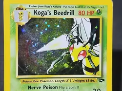 Pokemon Gym Challenge "Koga's Beedrill" 9/132 / Holo Rare / Moderately Played - Image 4