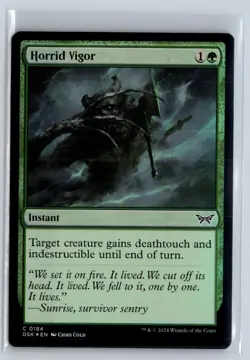 FOIL Horrid Vigor Duskmourn Common - MTG Magic the Gathering Card - Image 1