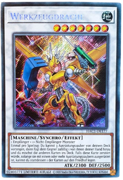 Yugioh HAC1-DE177 Power Tool Dragon Secret Rare Mint - Image 1