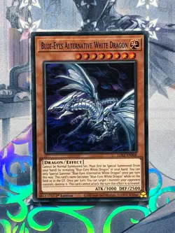 LDS2-EN008 BLUE-EYES ALTERNATIVE WHITE DRAGON SUPER RARE 1st EDITION NM YuGiOh - Image 1
