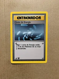 1st Edition SPANISH Energy Removal 92/102 Base Set - Common Pokemon Card - NM/M - Image 1