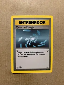 1st Edition SPANISH Energy Removal 92/102 Base Set - Common Pokemon Card - NM/M - Image 1