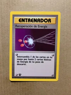 1st Ed. SPANISH Energy Retrieval 81/102 Base Set - Uncommon Pokemon Card - NM/M - Image 1