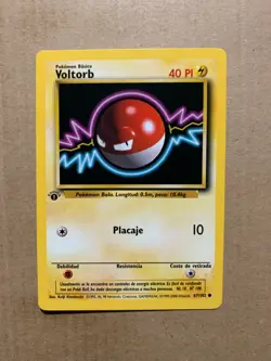 1st Edition SPANISH Voltorb 67/102 Base Set - Common Pokemon Card - NM/Mint - Image 1