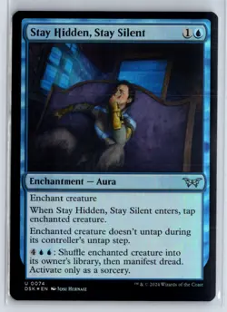 FOIL Stay Hidden, Stay Silent 74 Duskmourn - MTG Magic the Gathering Card - Image 1