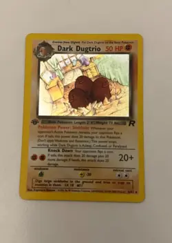 Dark Dugtrio 6/82 - 1st Edition - Team Rocket Holo - NM Pokemon Card - Image 1
