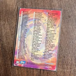 Pokemon TOPPS TV Animation Edition Series 2 Trading Card Check List LP - Image 2